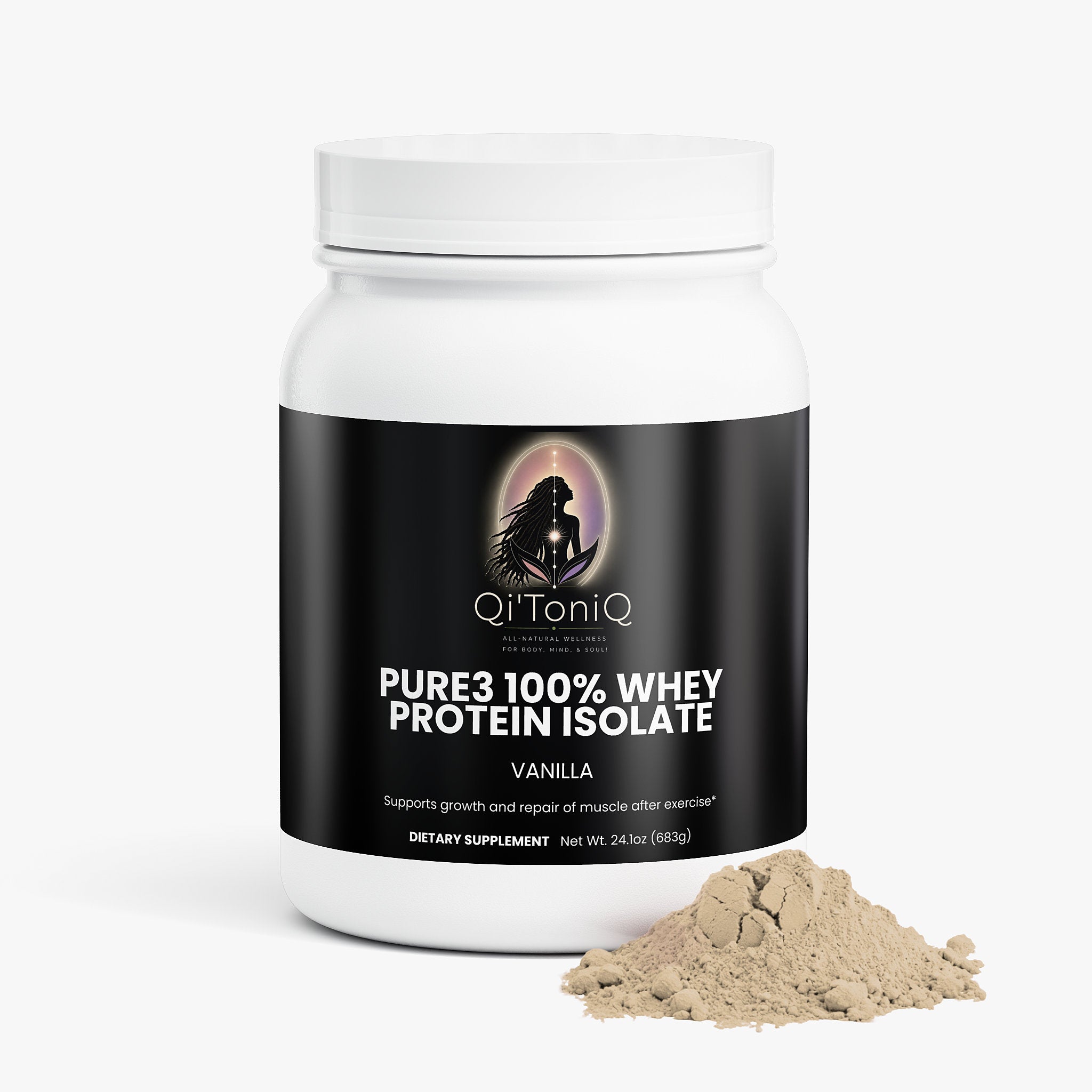 Pure3 100% Whey Protein Isolate – Vanilla | Qi’ToniQ