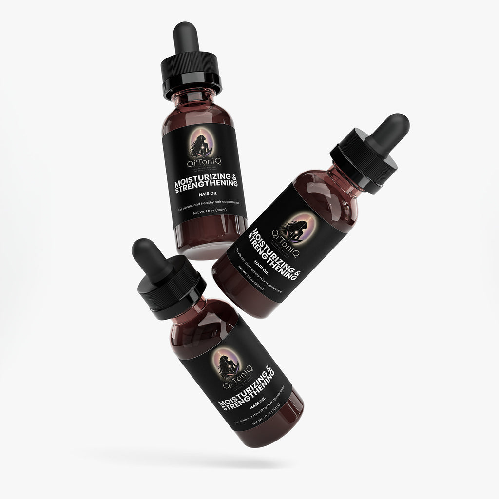 Moisturizing & Strengthening Hair Oil | Qi’ToniQ