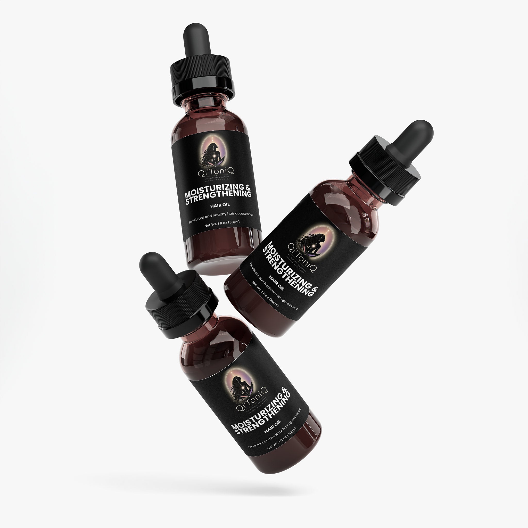 Moisturizing & Strengthening Hair Oil | Qi’ToniQ