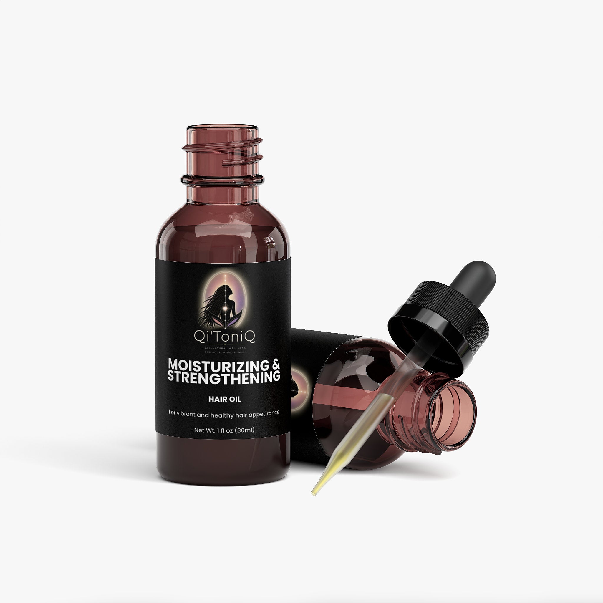 Moisturizing & Strengthening Hair Oil | Qi’ToniQ