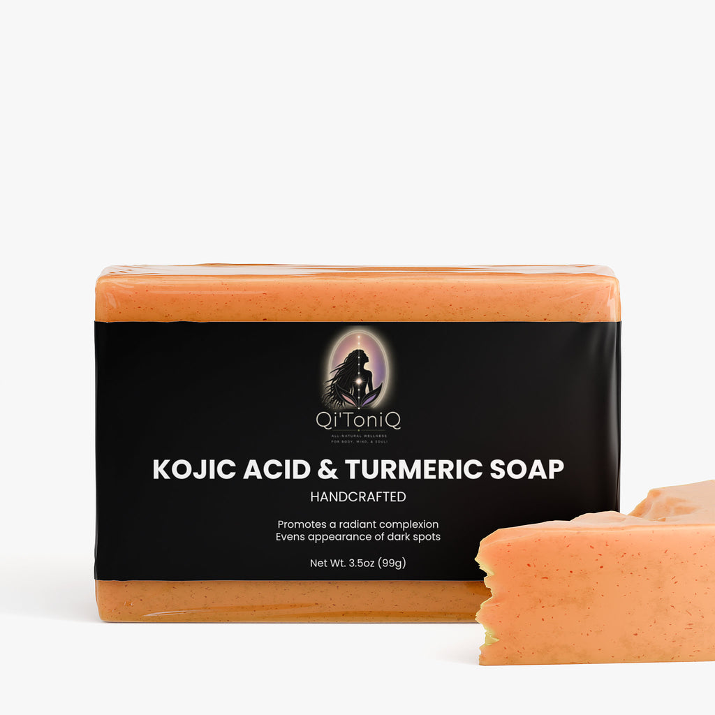 Kojic Acid & Turmeric Soap | Qi’ToniQ