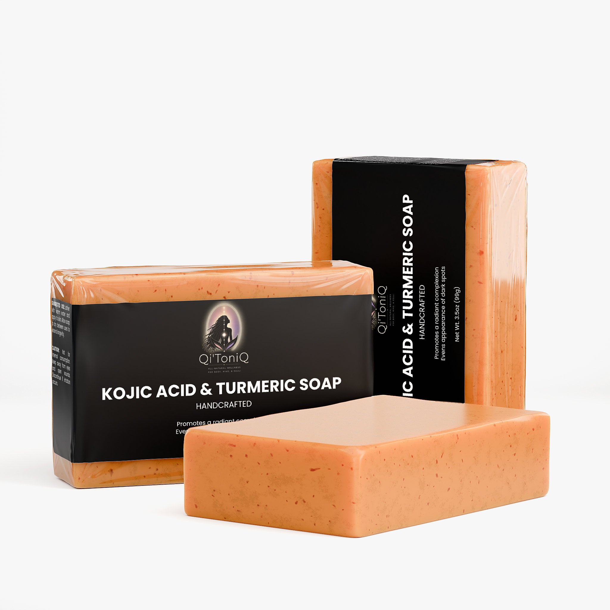 Kojic Acid & Turmeric Soap | Qi’ToniQ