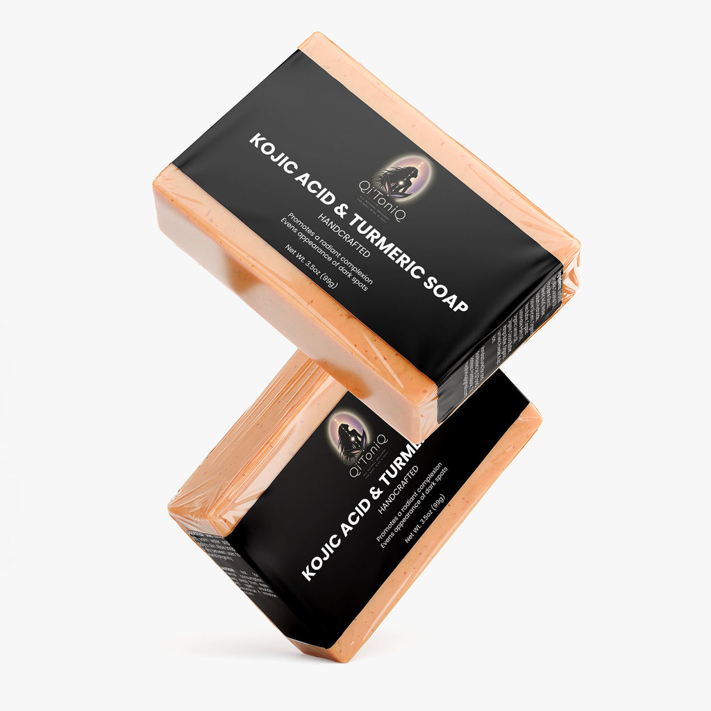 Kojic Acid & Turmeric Soap | Qi’ToniQ