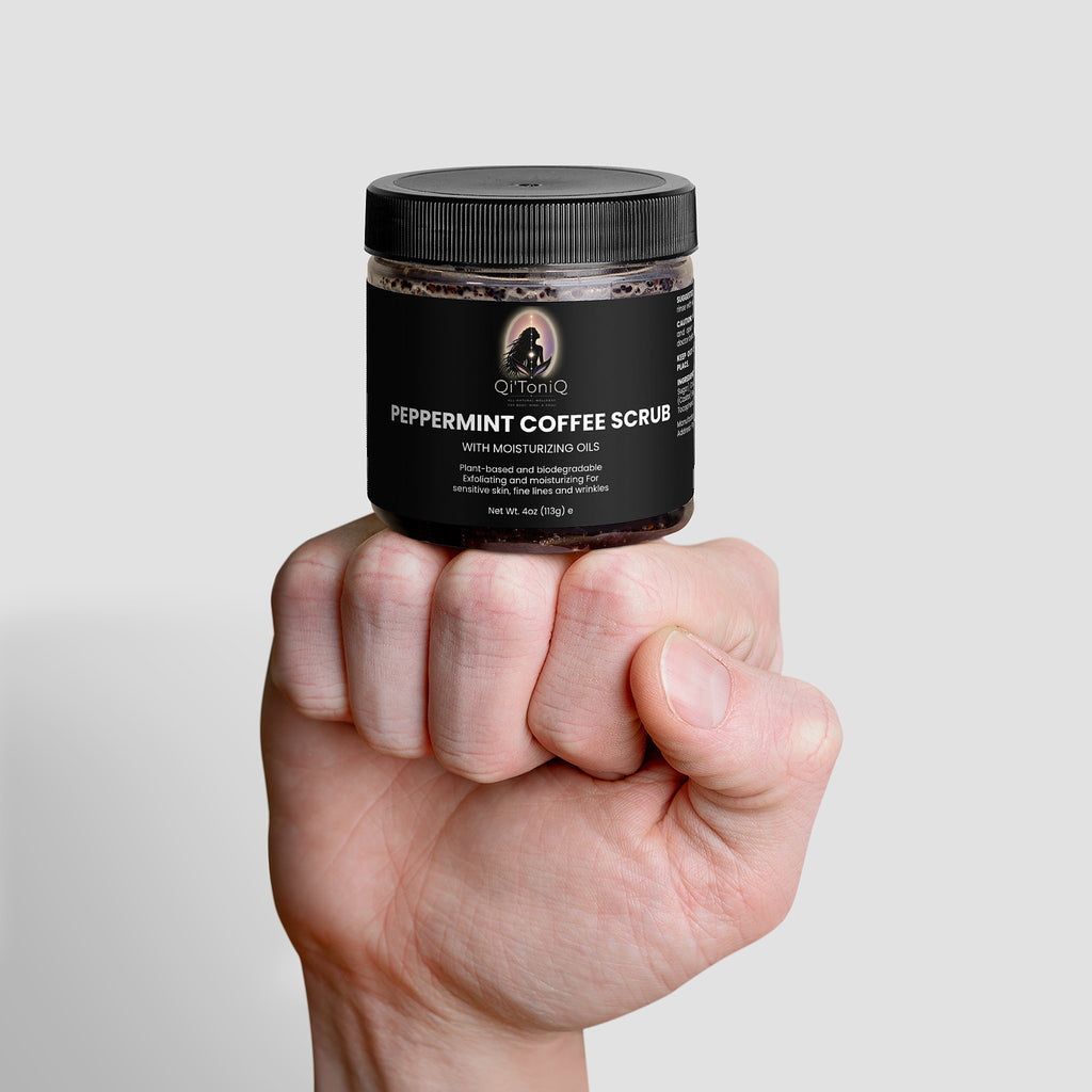 Peppermint Coffee Scrub | Qi’ToniQ