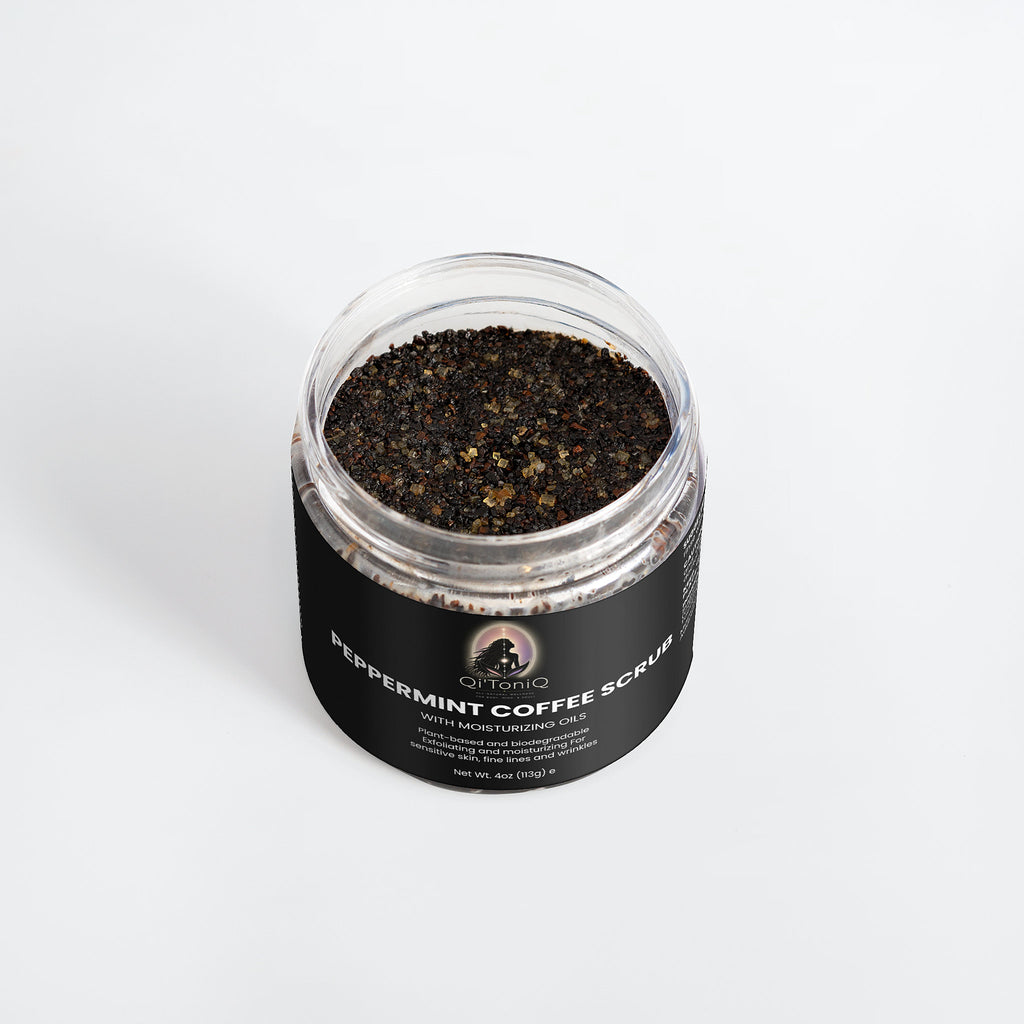 Peppermint Coffee Scrub | Qi’ToniQ