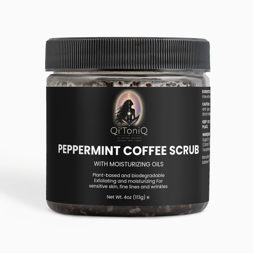 Peppermint Coffee Scrub | Qi’ToniQ
