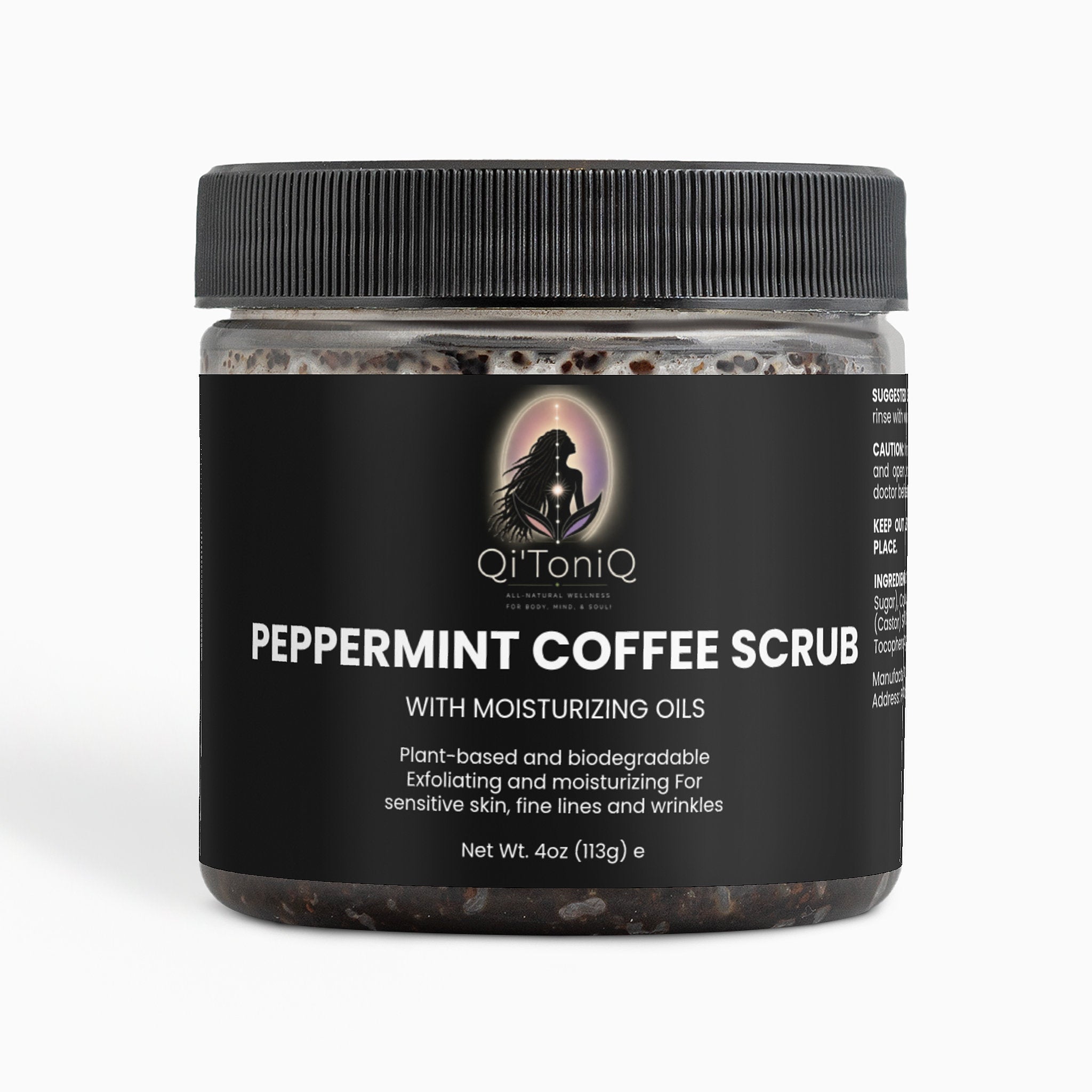 Peppermint Coffee Scrub | Qi’ToniQ