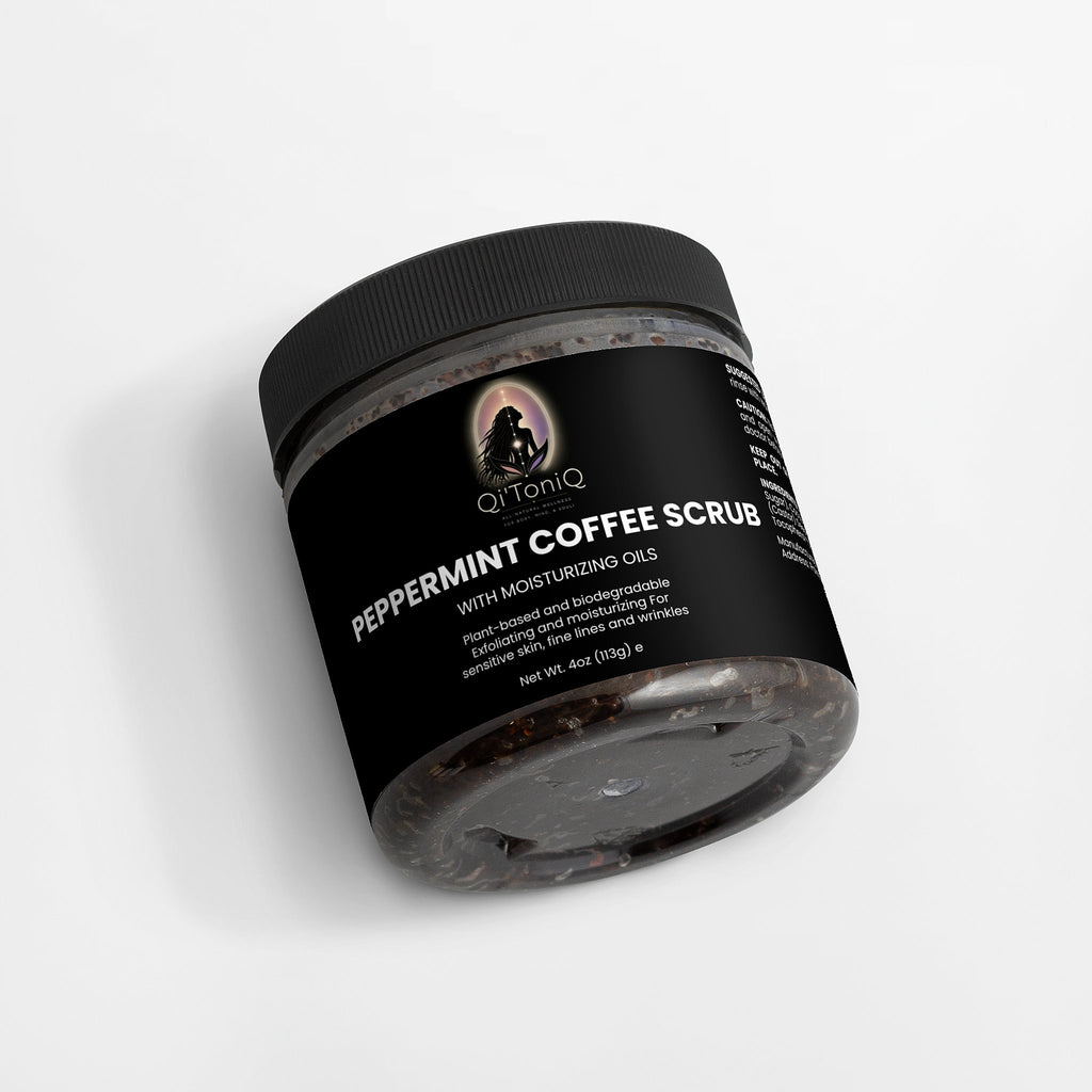 Peppermint Coffee Scrub | Qi’ToniQ