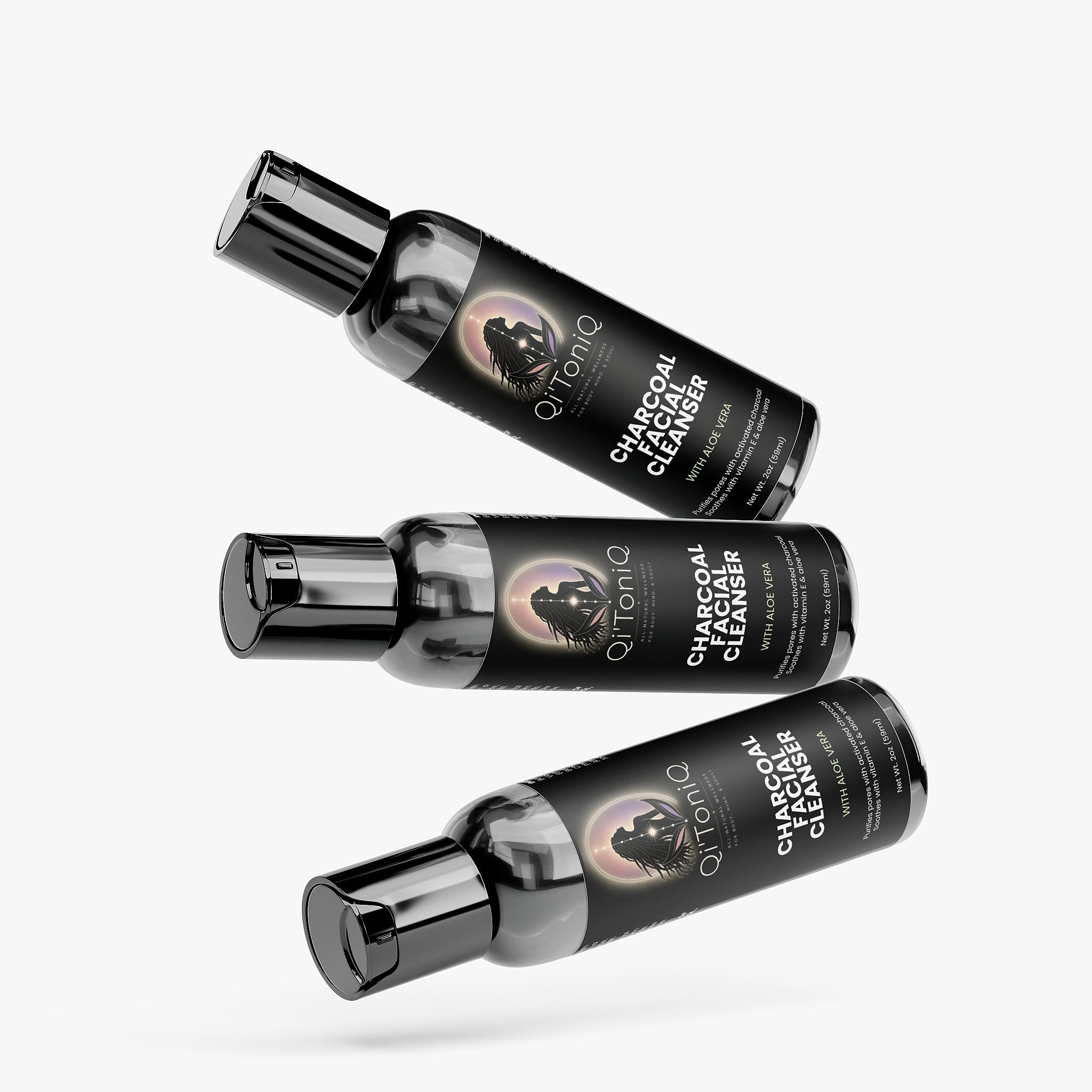 Charcoal Facial Cleanser | Qi’ToniQ