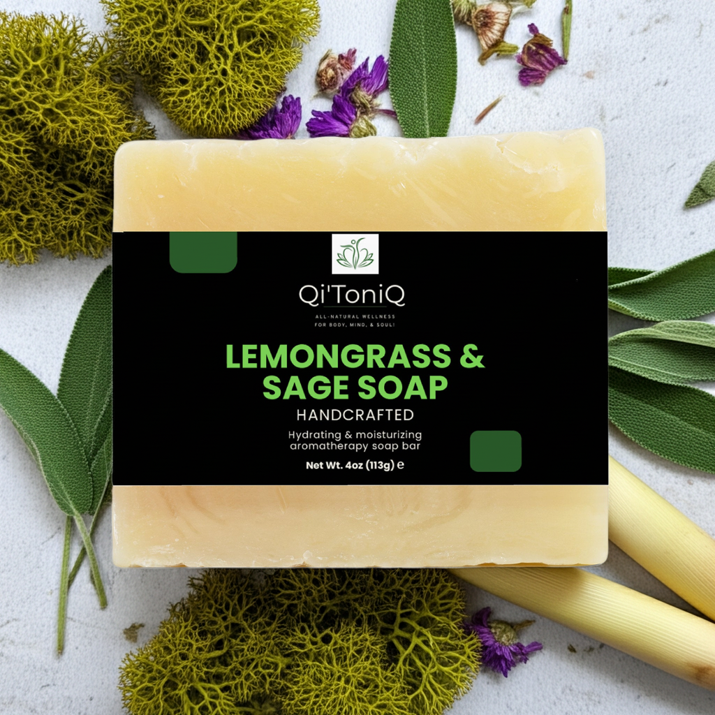 Lemongrass Sage Soap | Qi’ToniQ