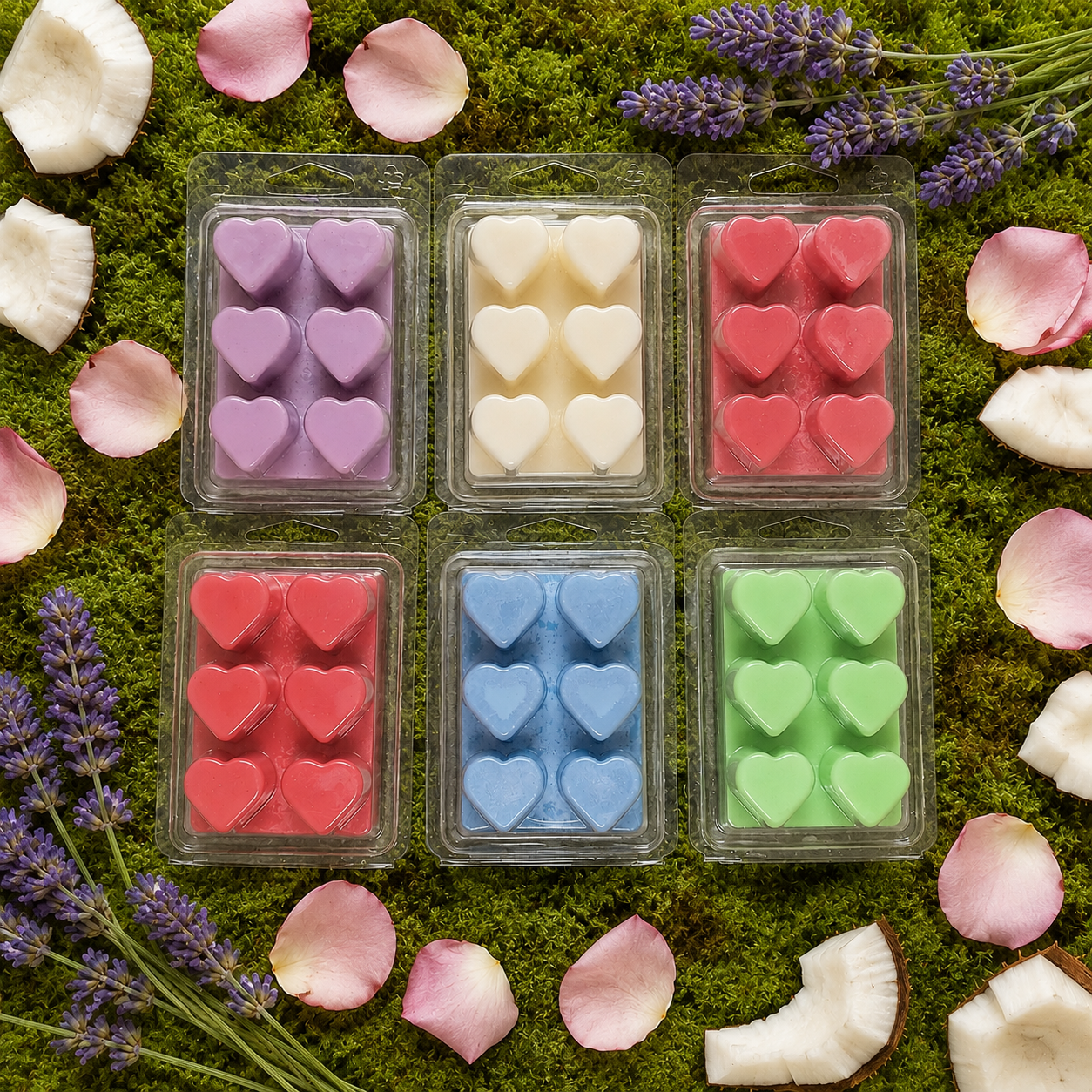 Holistic Jewels Scented Soy Wax Melts – 1-6 Pack Heart Melts | Hand Poured | 100% USA Soy Wax (Copy)