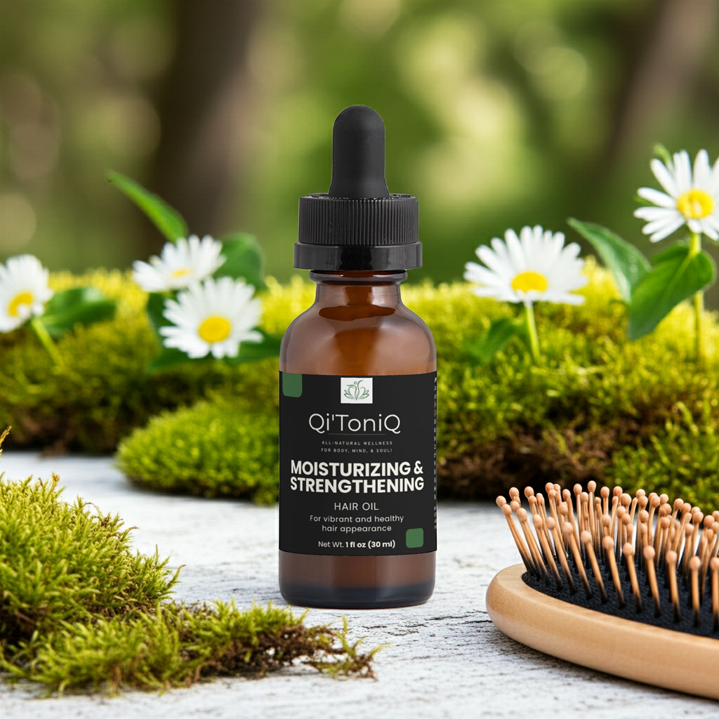Moisturizing & Strengthening Hair Oil | Qi’ToniQ