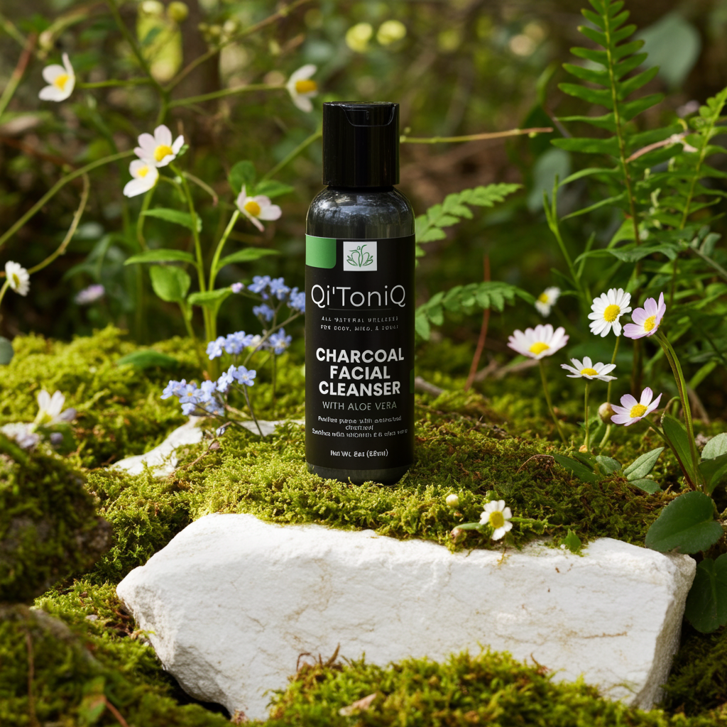 Charcoal Facial Cleanser | Qi’ToniQ