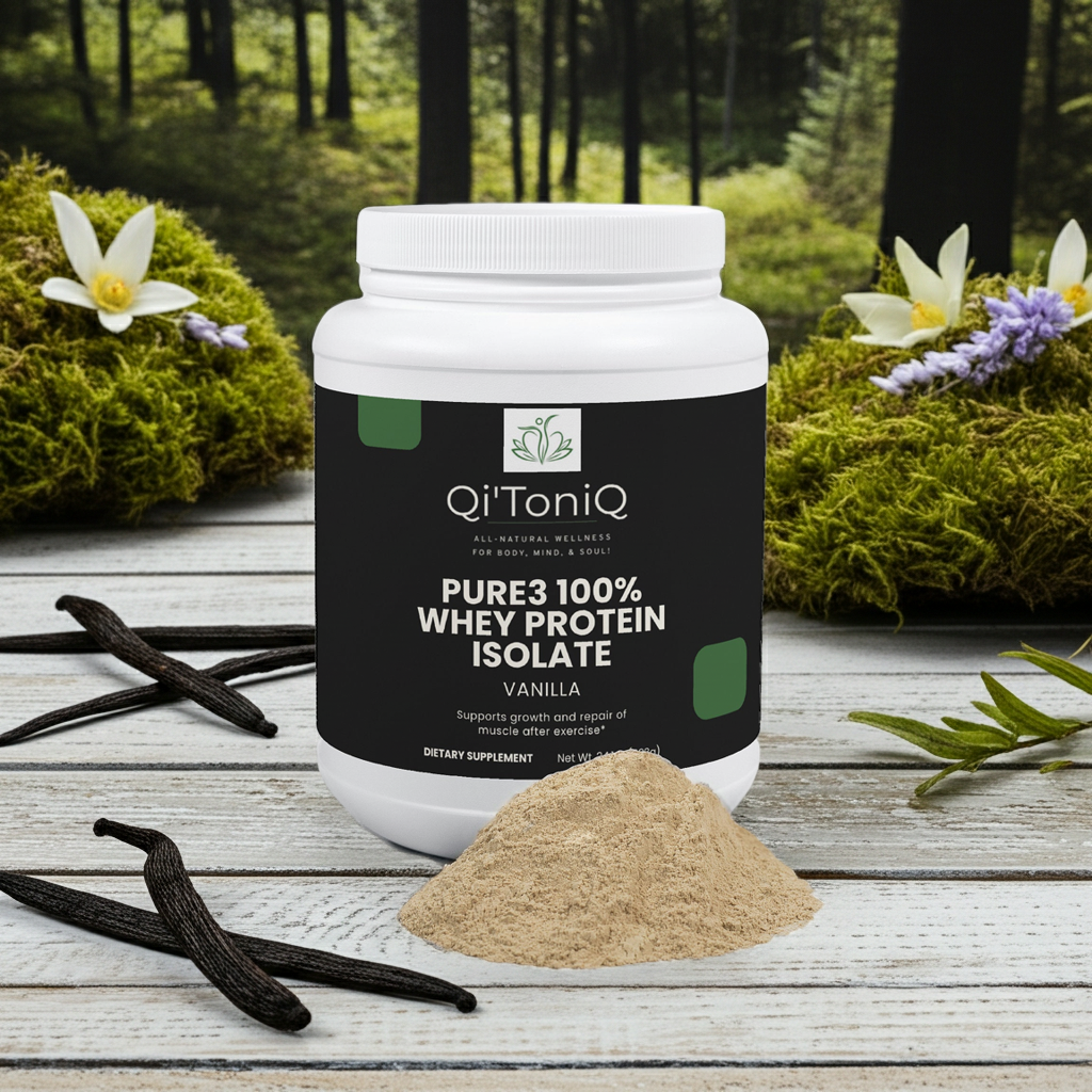 Pure3 100% Whey Protein Isolate – Vanilla | Qi’ToniQ