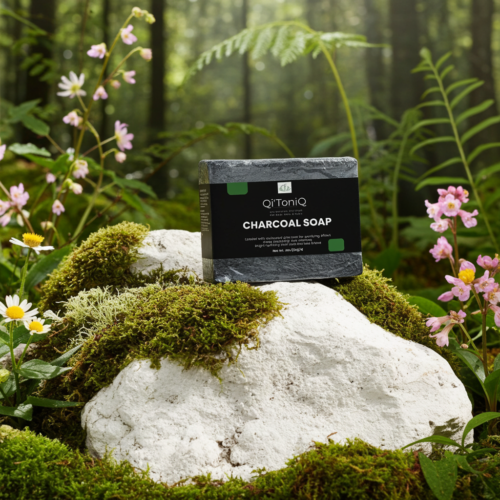 Charcoal Soap | Qi’ToniQ
