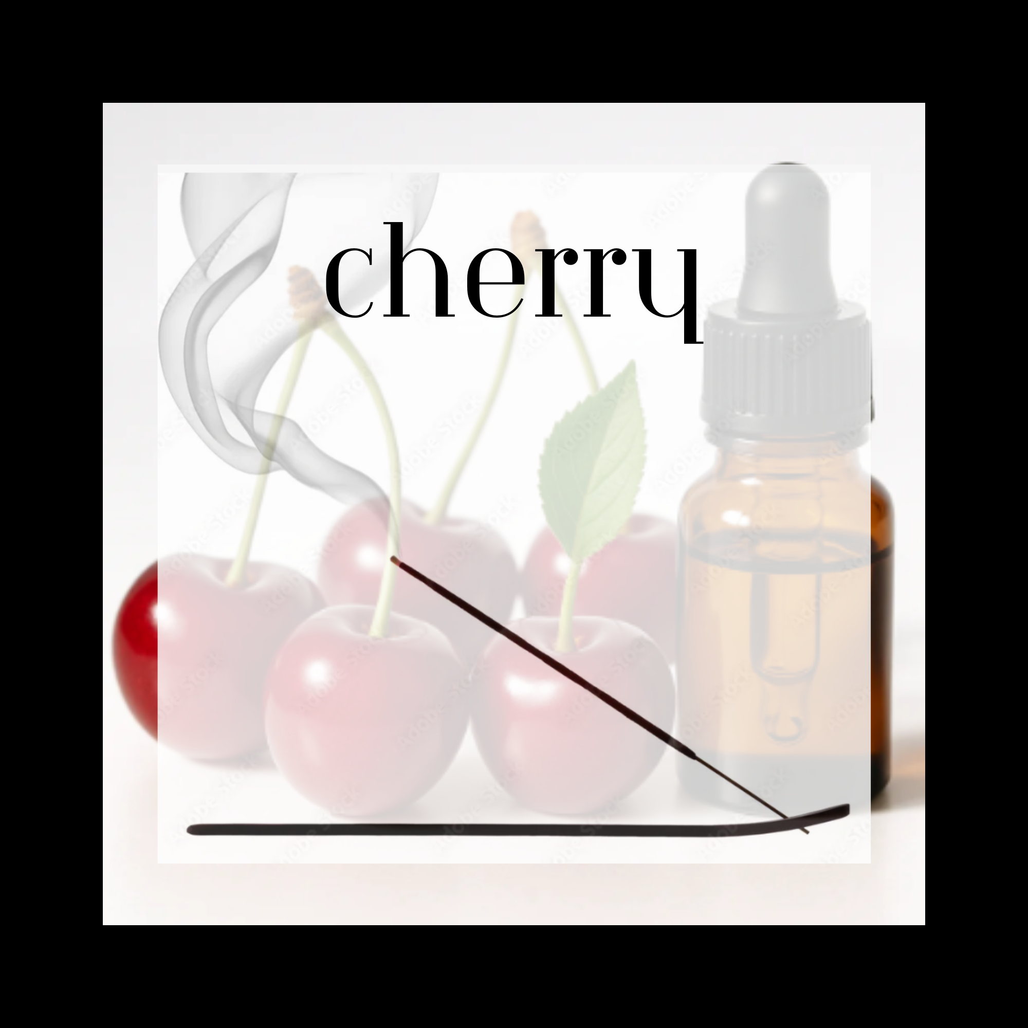 CHERRY 11" CHARCOAL INCENSE - 12 Count Pure Essential Oils & Charcoal Sticks - Clean 45-60 Minute Burn Time - No Char Smell