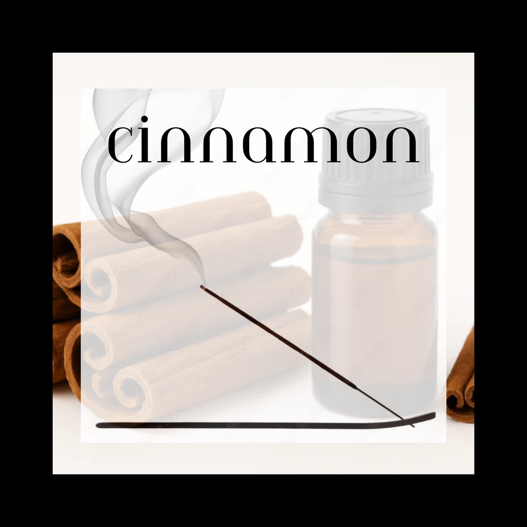 CINNAMON 11" CHARCOAL INCENSE STICKS - 12 Count Pure Essential Oils & Charcoal Clean 45-60 Minute Burn Time