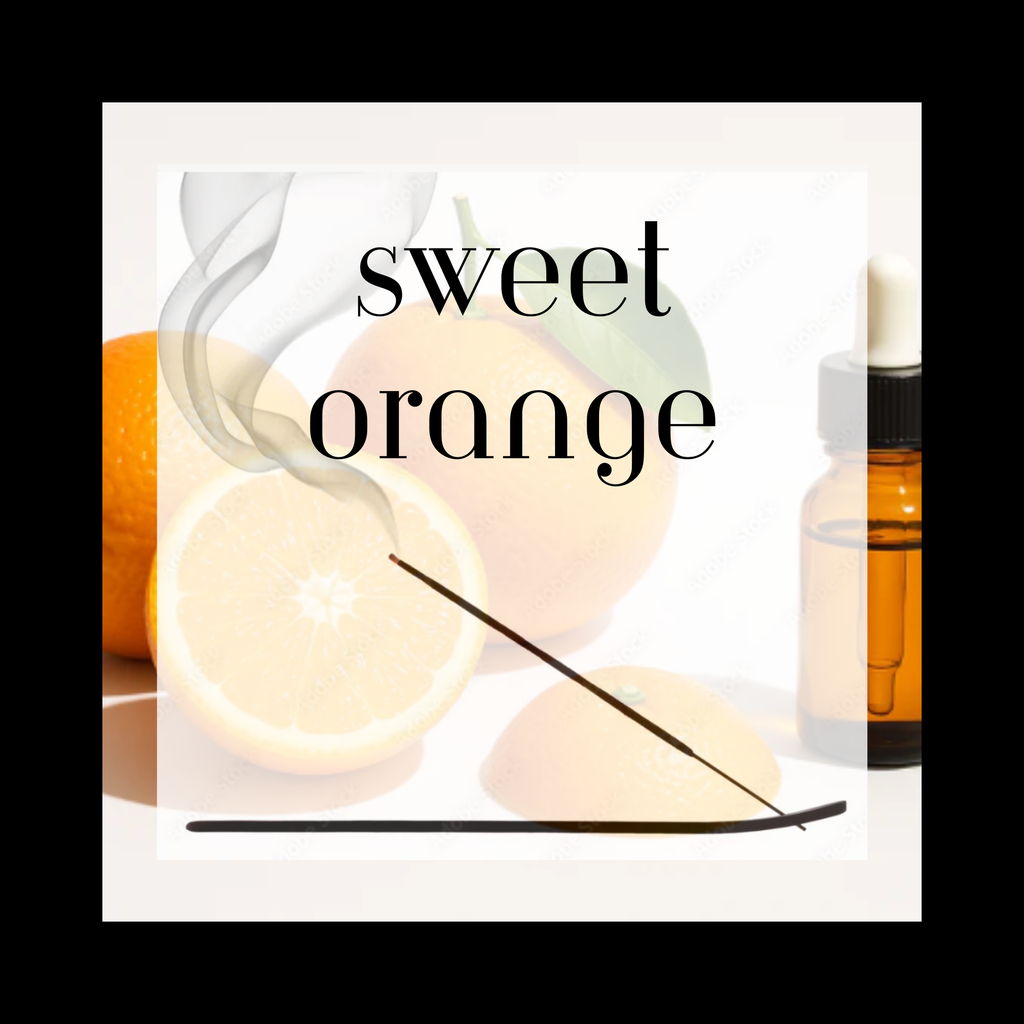 Sweet Orange 11" Charcoal Incense Sticks - 12 Count Pure Essential Oils & Charcoal Clean 45-60 Minute Burn Time
