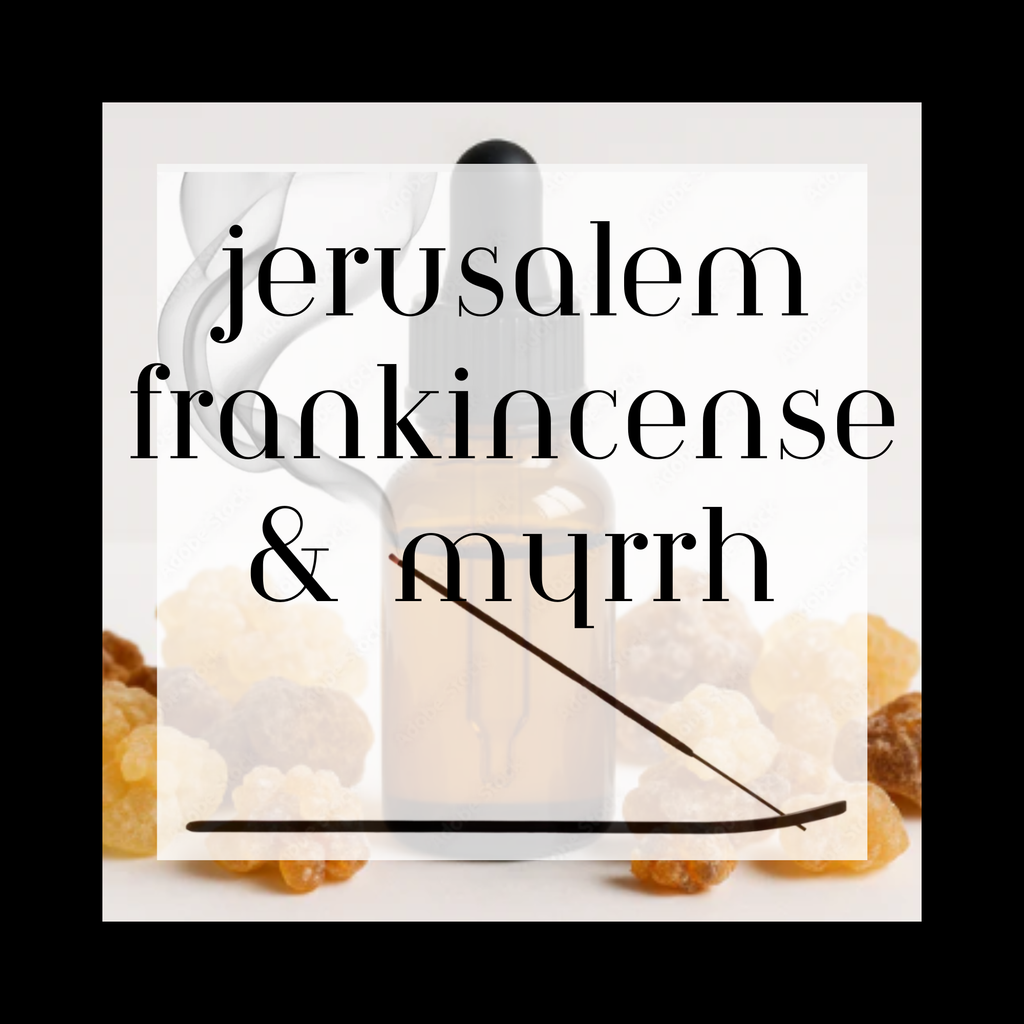 Jerusalem Ceremonial Frankincense & Myrrh 11" Charcoal Incense Sticks 12 Count Pure Essential Oils Clean 45-60 Minute Burn Time Authentic Scent