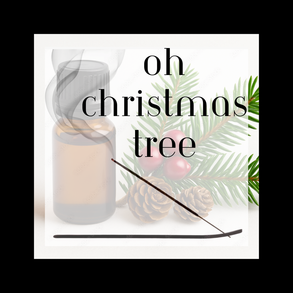 OH CHRISTMAS TREE - LIMITED EDITION HOLIDAY INCENSE 11" CHARCOAL STICKS 12 Pack Winter Forest Holly Berry Scent Clean Burning Festive Aroma