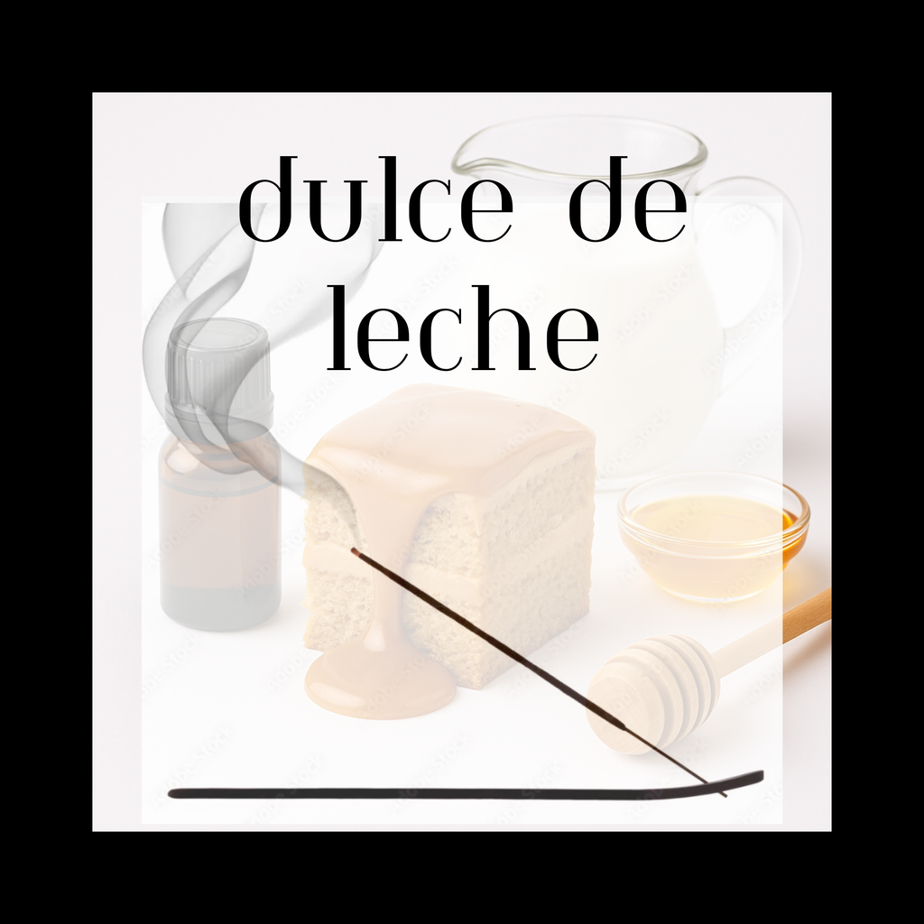 DULCE DE LECHE LIMITED EDITION HOLIDAY INCENSE 11" CHARCOAL STICKS 12 PACK CLEAN BURNING WITH 1 HOUR TIME PER STICK DESSERT CAKE SCENT