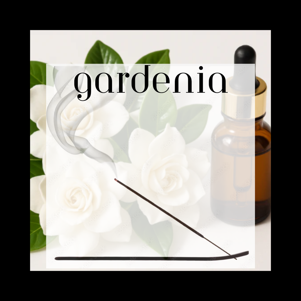 GARDENIA 11" CHARCOAL INCENSE STICKS - 12 Count Pure Essential Oils & Charcoal Clean 45-60 Minute Burn Time Fresh Gardenia Scent