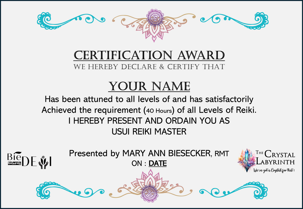 Reiki 1, 2, & 3 Certification Course. Digital Download