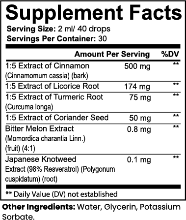 Metabolic & Blood Sugar Support Drops