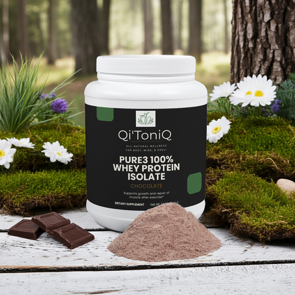 Pure3 100% Whey Protein Isolate – Chocolate | Qi’ToniQ