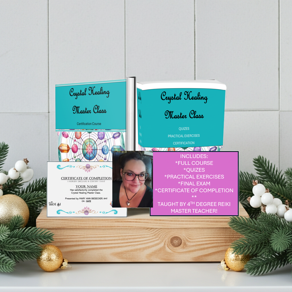 Crystal Healing Master Class Certification Course. Digital Download